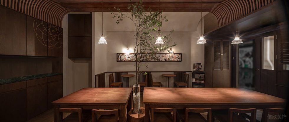 深圳南山港灣麗都深木色復古風糖水店裝修案例綠植裝飾 深圳南山港灣麗都深木色復古風糖水店裝修案例綠植裝飾