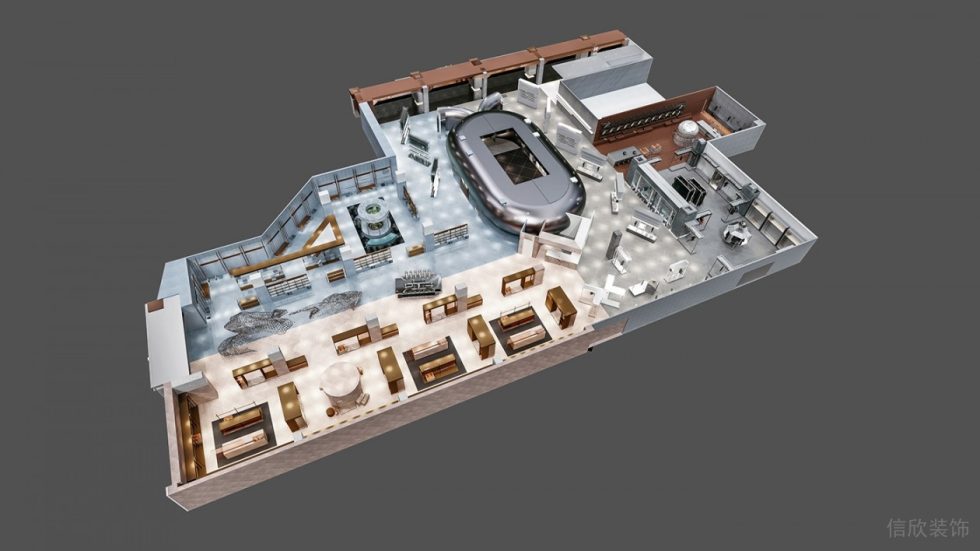 深圳市寶安區(qū)松崗現(xiàn)代風(fēng)買手店概念店裝修設(shè)計(jì)平面圖 深圳市寶安區(qū)松崗現(xiàn)代風(fēng)買手店概念店裝修設(shè)計(jì)平面圖