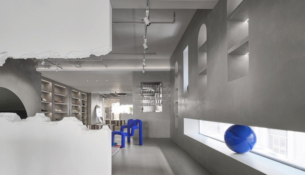 深圳市南山區(qū)后海現(xiàn)代風(fēng)sugar.t 買手店裝修設(shè)計(jì)白色石膏板造型墻 深圳市南山區(qū)后海現(xiàn)代風(fēng)sugar.t 買手店裝修設(shè)計(jì)白色石膏板造型墻