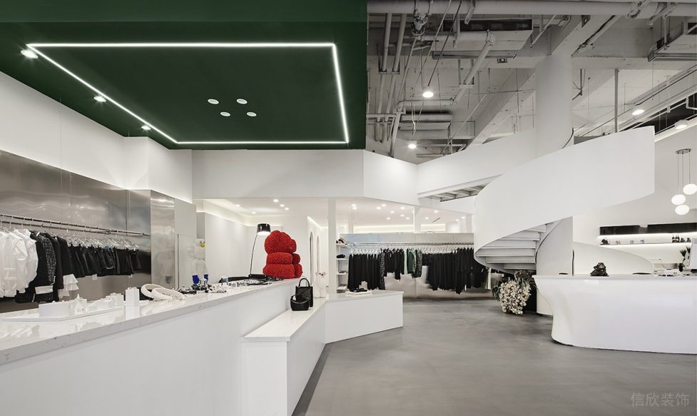 深圳市南山區(qū)南頭現(xiàn)代風(fēng)rain & Snow.hby買手店裝修設(shè)計白色柜臺 深圳市南山區(qū)南頭現(xiàn)代風(fēng)rain & Snow.hby買手店裝修設(shè)計白色柜臺