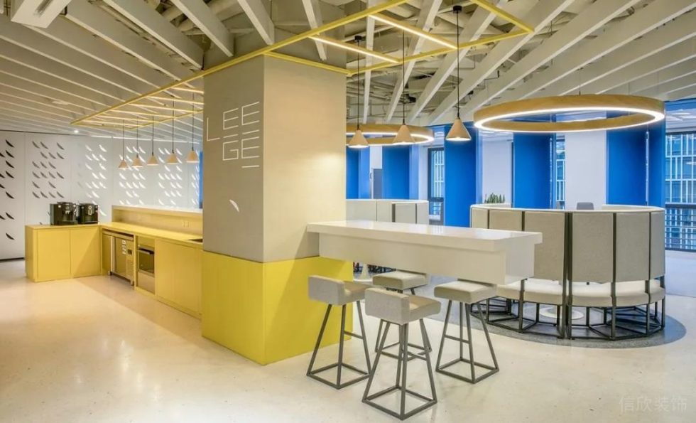 深圳羅湖深城投中心800平方米簡約工業風辦公室裝修案例茶水間吧臺休閑區 深圳羅湖深城投中心800平方米簡約工業風辦公室裝修案例茶水間吧臺休閑區