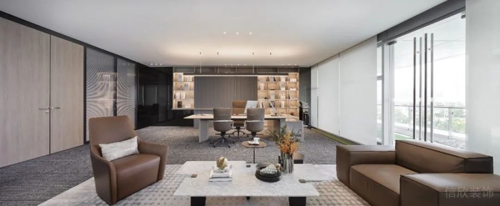 深圳南山康佳研發(fā)大廈1000平方米現(xiàn)代風(fēng)格辦公室裝修案例董事長辦公室 深圳南山康佳研發(fā)大廈1000平方米現(xiàn)代風(fēng)格辦公室裝修案例董事長辦公室