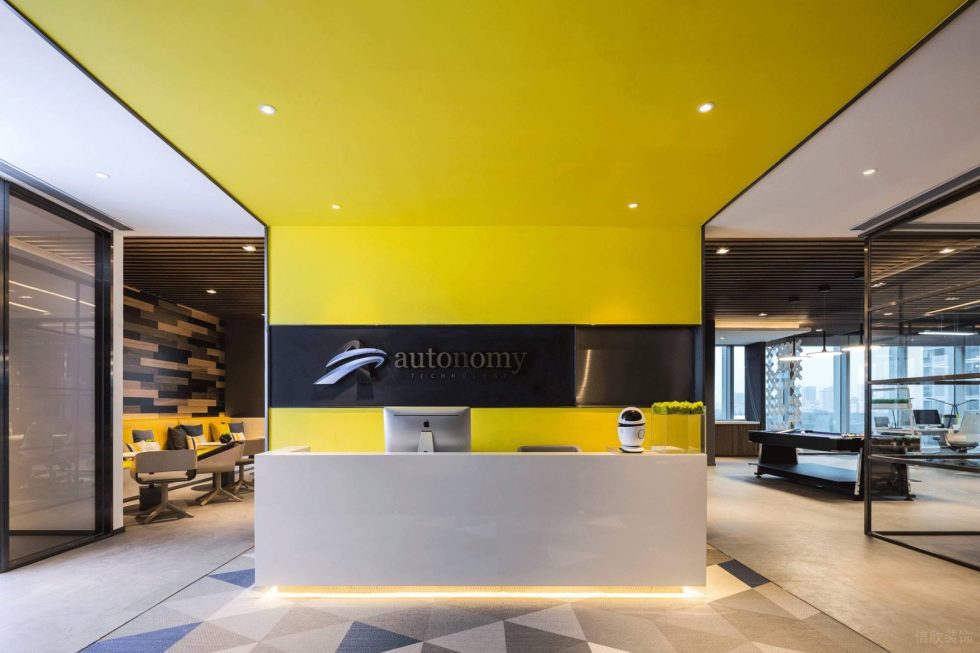 深圳南山香江金融中心300平方米現代工業風公司裝修案例前廳接待區 深圳南山香江金融中心300平方米現代工業風公司裝修案例前廳接待區