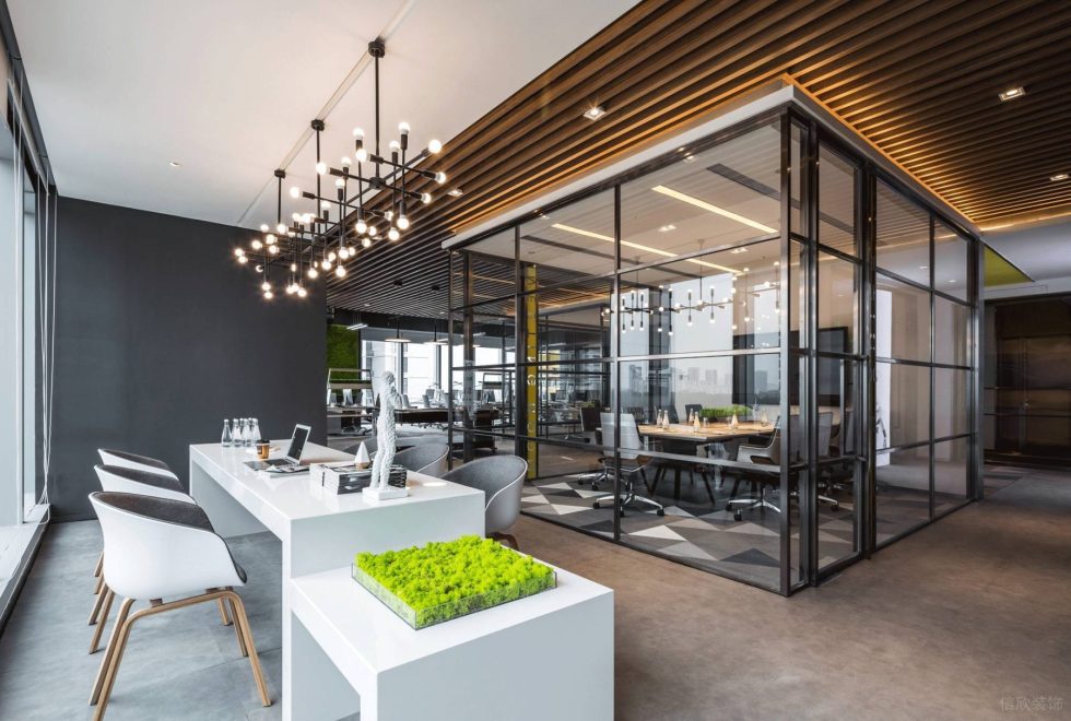 深圳南山香江金融中心300平方米現代工業風公司裝修案例水吧 深圳南山香江金融中心300平方米現代工業風公司裝修案例水吧