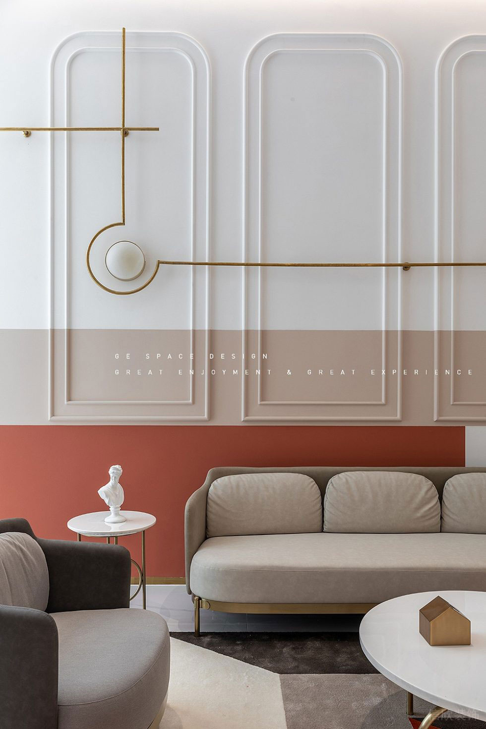 深圳市寶安區福永現代輕奢風國際婚紗一品cg店裝修設計香檳金淺灰色絨布沙發 深圳市寶安區福永現代輕奢風國際婚紗一品cg店裝修設計香檳金淺灰色絨布沙發