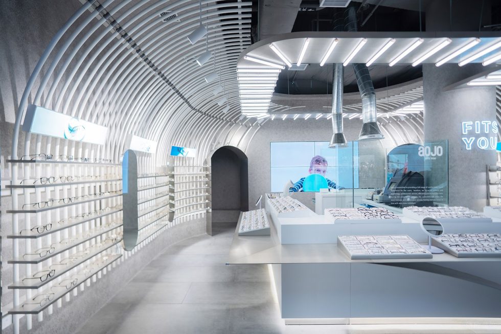 深圳市龍崗區中心城現代風aojo眼鏡店裝修設計效果圖 深圳市龍崗區中心城現代風aojo眼鏡店裝修設計效果圖