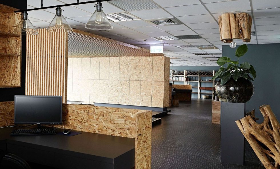 深圳寶安陽基九方廣場600平方米北歐工業風公司裝修案例歐松板收納儲物柜 深圳寶安陽基九方廣場600平方米北歐工業風公司裝修案例歐松板收納儲物柜