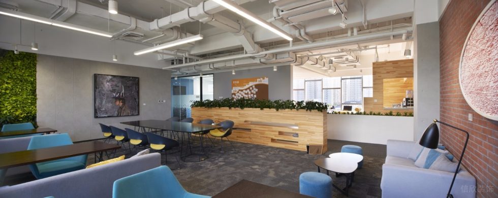 深圳福田大百匯廣場3500平方米工業主義現代風辦公室裝修案例員工餐廳家具組合 深圳福田大百匯廣場3500平方米工業主義現代風辦公室裝修案例員工餐廳家具組合