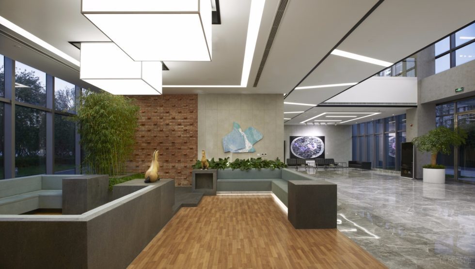 深圳福田大百匯廣場3500平方米工業主義現代風辦公室裝修案例大堂休閑區 深圳福田大百匯廣場3500平方米工業主義現代風辦公室裝修案例大堂休閑區