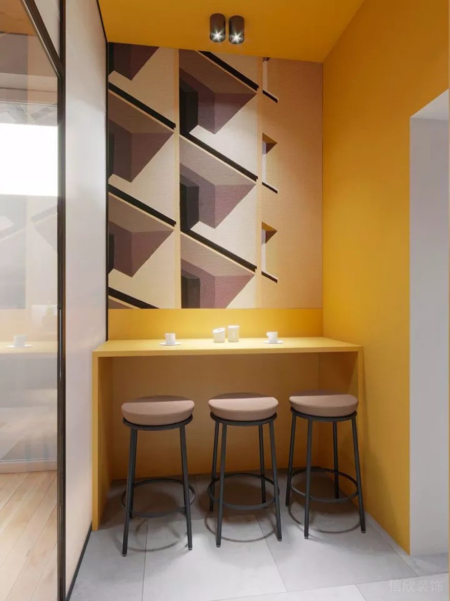 深圳羅湖中民時代廣場150平方米多彩簡約風辦公室裝修案例吧臺休閑區 深圳羅湖中民時代廣場150平方米多彩簡約風辦公室裝修案例吧臺休閑區