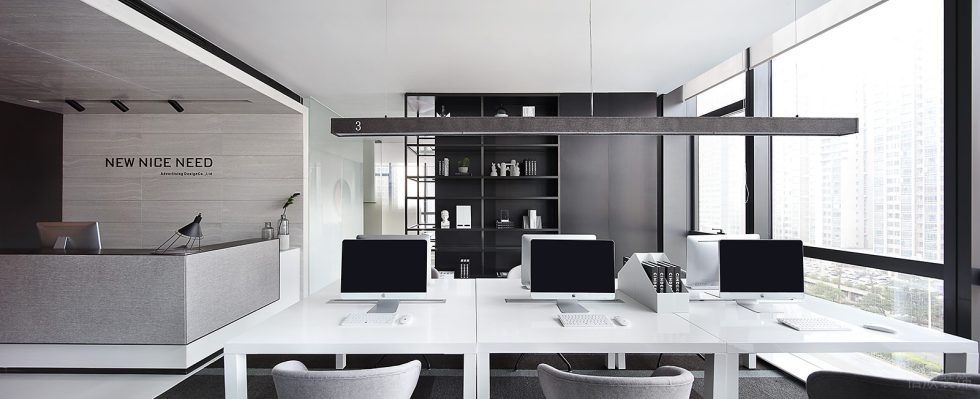 深圳南山閩泰大廈150平方米黑白灰現(xiàn)代簡約風(fēng)辦公室裝修案例工作區(qū) 深圳南山閩泰大廈150平方米黑白灰現(xiàn)代簡約風(fēng)辦公室裝修案例工作區(qū)