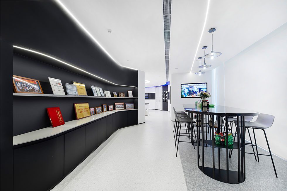 極簡白色風格辦公室裝修設計方案 會議區(qū)