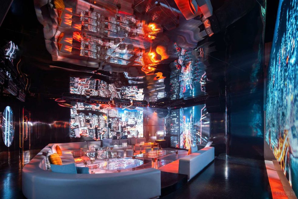 深圳福田藝術(shù)摩登風酒吧炫麗包間裝修設(shè)計