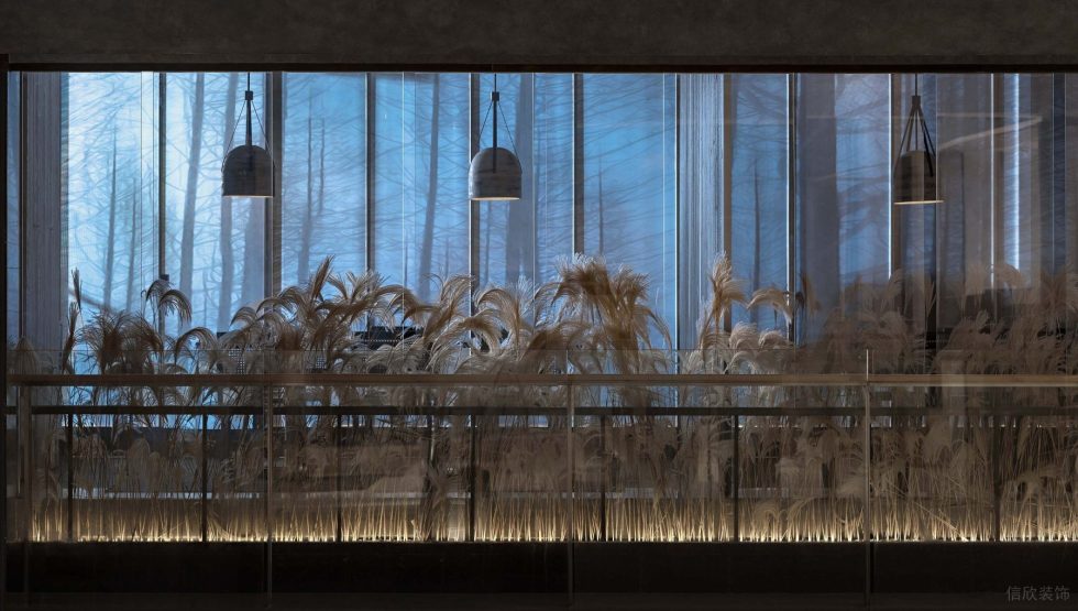 深圳羅湖簡雅日料餐廳寂靜感隔斷細(xì)節(jié)裝修設(shè)計