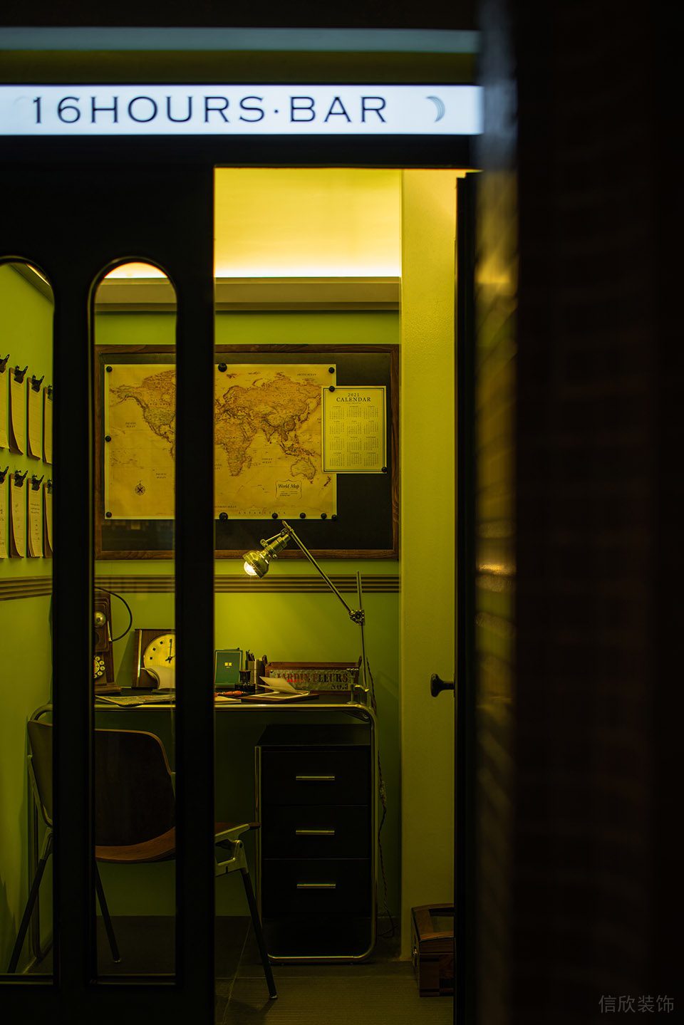 深圳羅湖區(qū)休閑風(fēng)格酒吧精致辦公區(qū)裝修設(shè)計