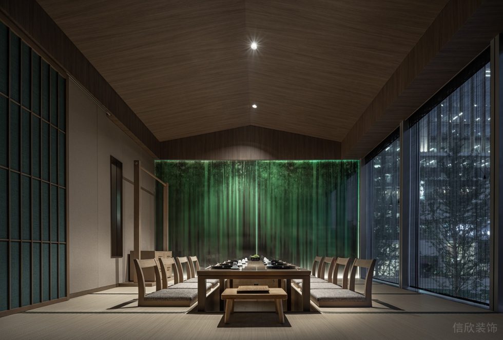 深圳龍華日式風(fēng)格餐廳禪意包間設(shè)計裝修