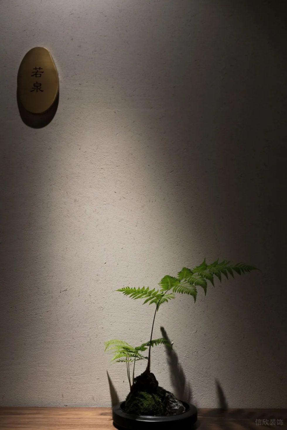 深圳南山區(qū)黑金新中式茶樓墻面造型裝飾設(shè)計