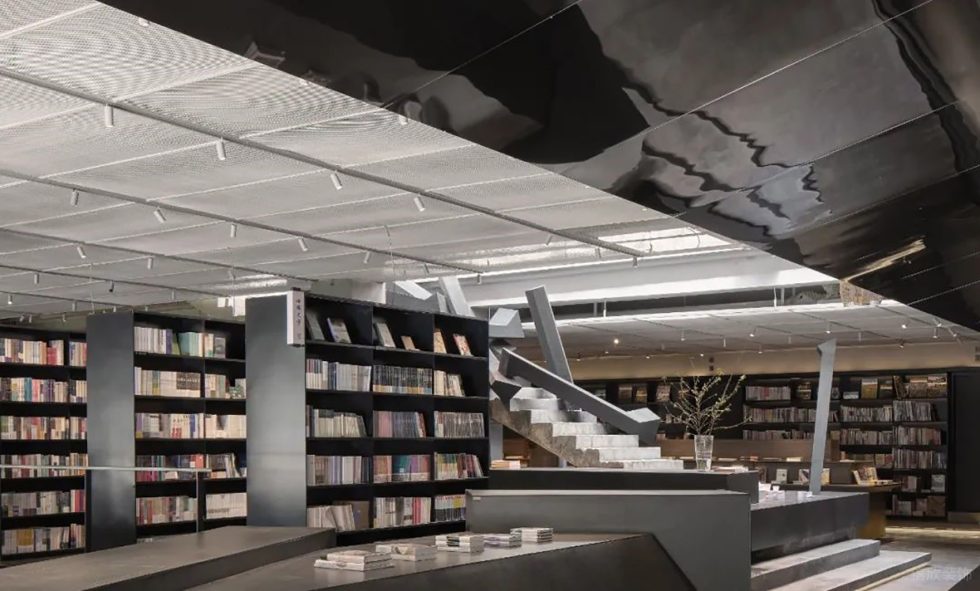 深圳市羅湖區翠竹止間麓山南現代風書店裝修設計實景圖-書籍陳列區 深圳市羅湖區翠竹止間麓山南現代風書店裝修設計實景圖-書籍陳列區