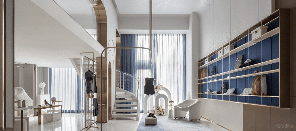 深圳市南山區(qū)蛇口現(xiàn)代風(fēng)禮服店裝修設(shè)計 樓梯