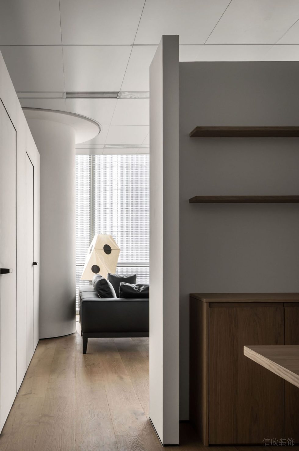 深圳市南山區(qū)天瓏大廈現(xiàn)代簡(jiǎn)約原木風(fēng)辦公室裝修設(shè)計(jì)方案 局部視角圖