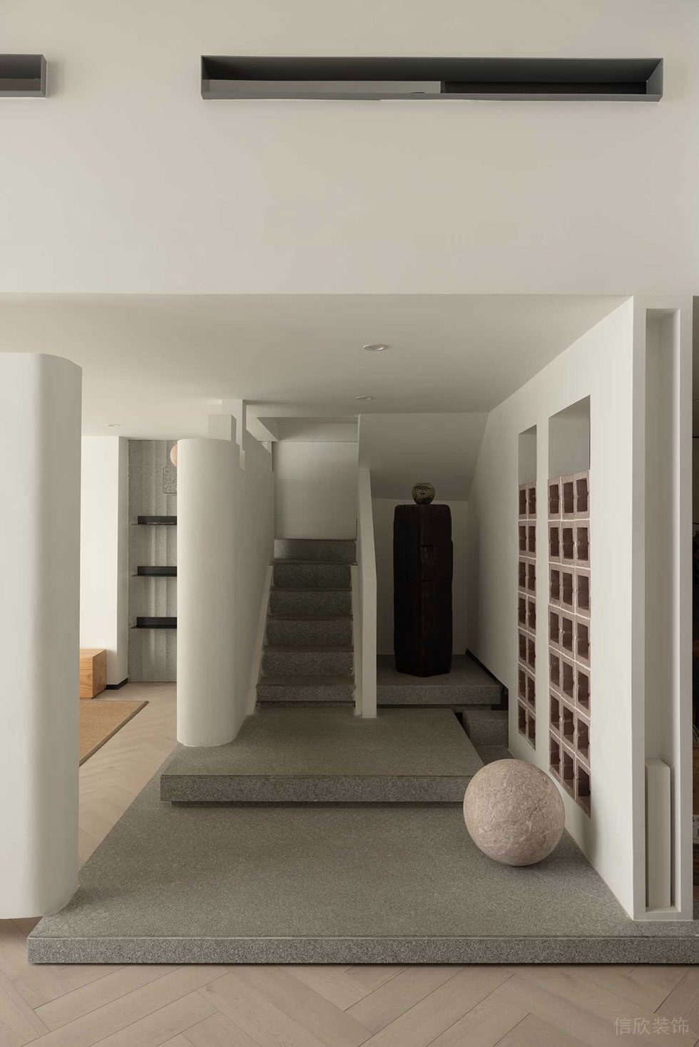 現(xiàn)代田園風(fēng)辦公室裝修設(shè)計(jì) 樓梯