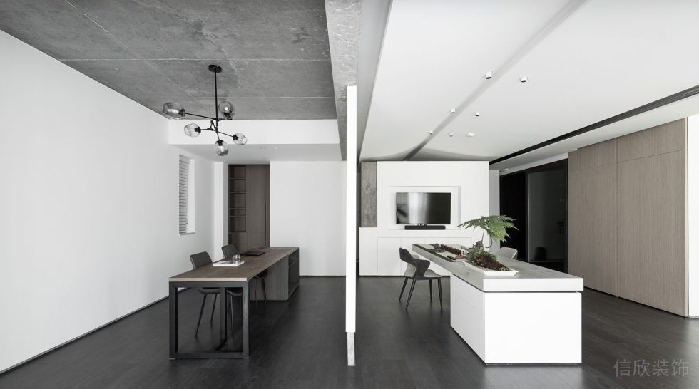 怡化金融科技大廈簡(jiǎn)約風(fēng)辦公室裝修設(shè)計(jì)方案 區(qū)域概覽圖