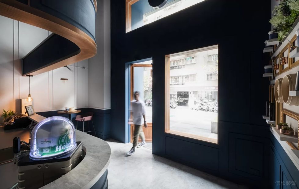 北歐簡(jiǎn)約風(fēng)飲品店透明櫥窗裝修設(shè)計(jì)