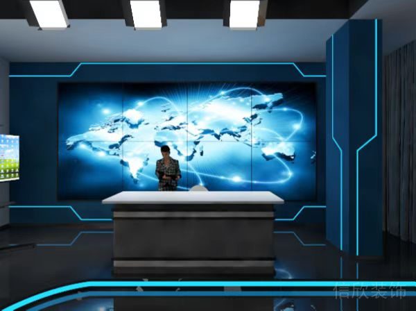 南寧工商銀行演播廳演播臺(tái)裝修設(shè)計(jì)