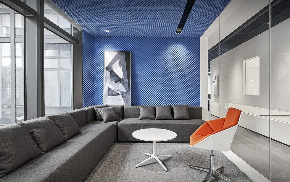 深圳灣科技生態(tài)園簡約科技風(fēng)格信測辦公空間 大會(huì)議室