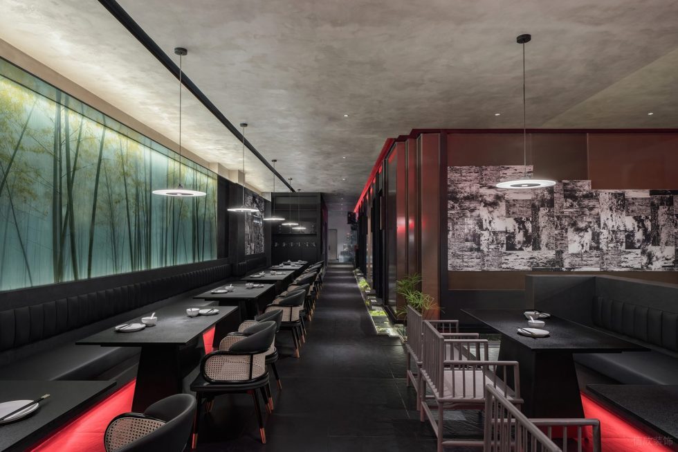 新中式中餐廳大氣古典就餐區(qū)設(shè)計(jì)裝修