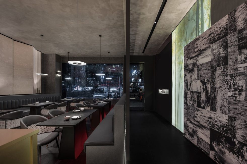 新中式中餐廳簡約出入口設(shè)計(jì)裝修