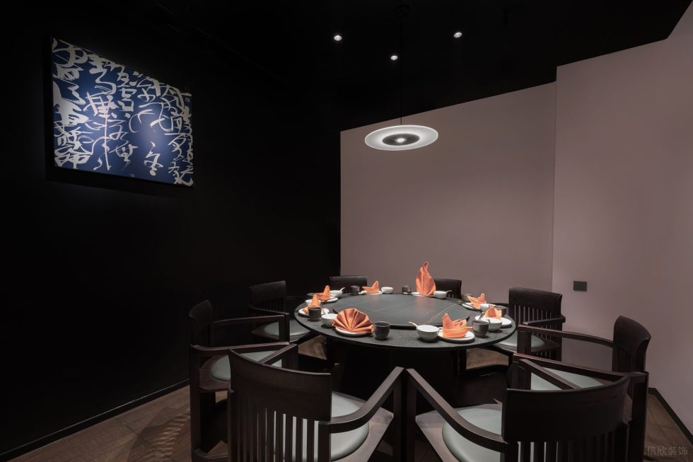 新中式中餐廳簡約中式包廂設(shè)計(jì)裝修