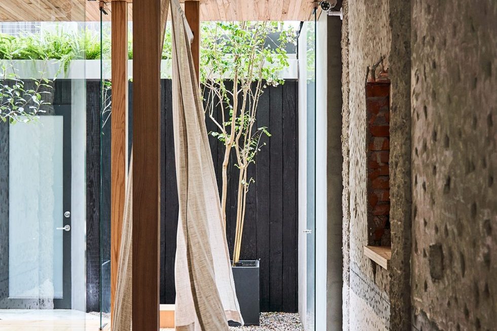 工業(yè)風茶室原始質(zhì)感粗糙墻面設(shè)計圖