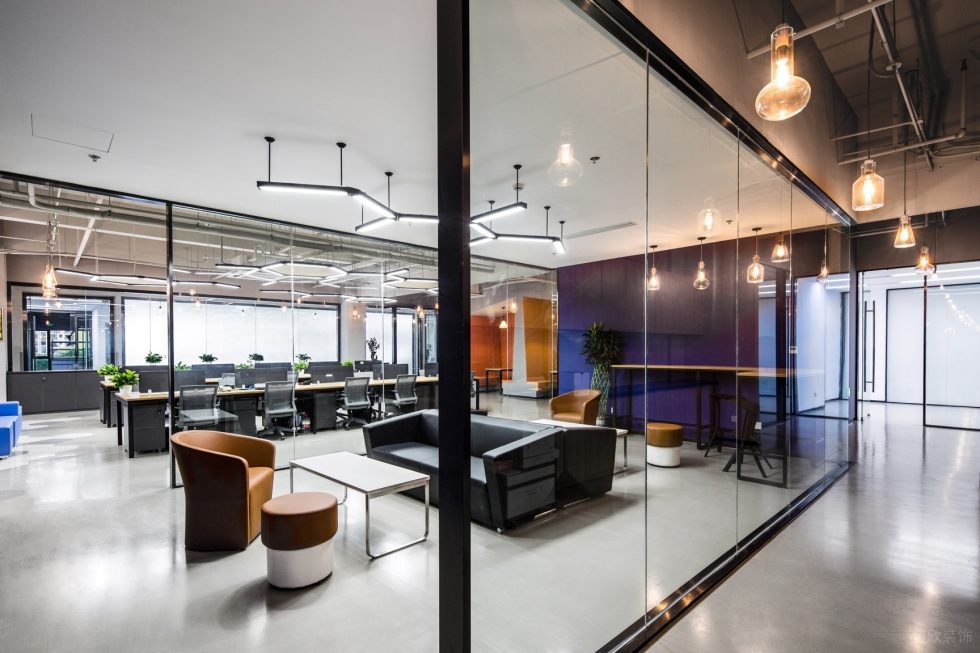 混搭時尚工業風辦公室裝修設計混搭色休閑區 混搭時尚工業風辦公室裝修設計混搭色休閑區