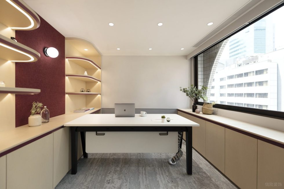 紅色簡約風辦公室裝修設計紅白色經理辦公室 紅色簡約風辦公室裝修設計紅白色經理辦公室