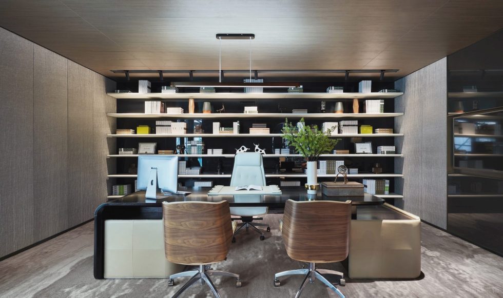 魔幻現代風辦公室裝修設計高級灰經理辦公室 魔幻現代風辦公室裝修設計高級灰經理辦公室