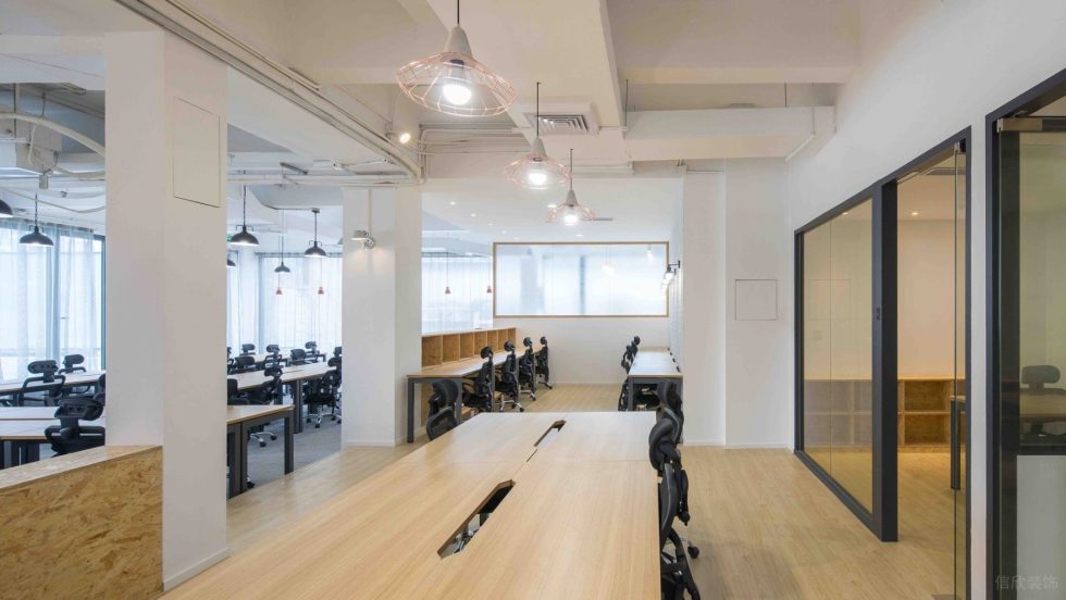 輕工業(yè)風(fēng)格辦公室裝修設(shè)計淺色系辦公大廳 輕工業(yè)風(fēng)格辦公室裝修設(shè)計淺色系辦公大廳