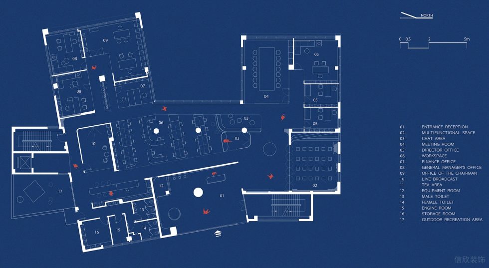 深圳天安云谷地中海風(fēng)格辦公空間裝修設(shè)計(jì) 平面圖