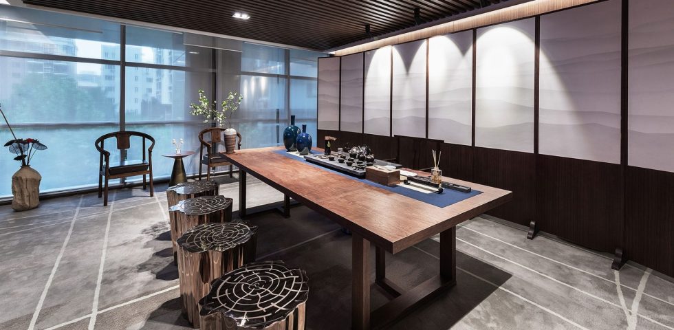 黑白灰高端現代風辦公室裝修設計暖色調茶室 黑白灰高端現代風辦公室裝修設計暖色調茶室