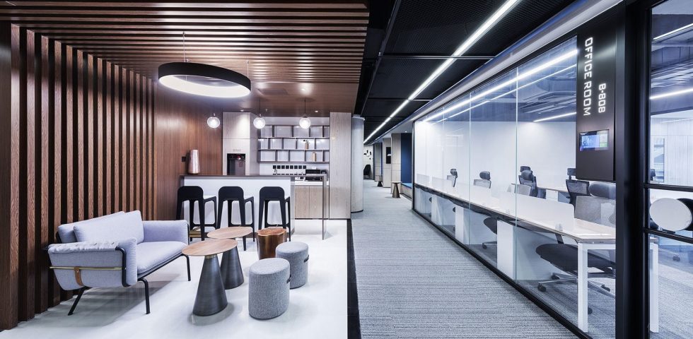 黑白灰高端現代風辦公室裝修設計暖色調開放式茶水間 黑白灰高端現代風辦公室裝修設計暖色調開放式茶水間