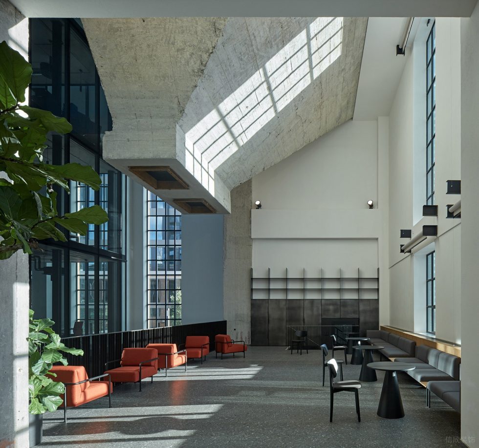 深色工業(yè)風(fēng)辦公室裝修設(shè)計灰色系休閑接待廳 深色工業(yè)風(fēng)辦公室裝修設(shè)計灰色系休閑接待廳