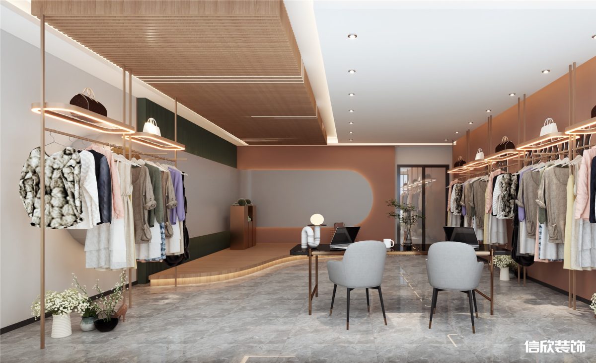 羅湖區(qū)東門服裝帶貨直播間裝修設計