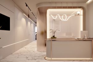 牙科口腔診所裝修前臺服務(wù)接待臺