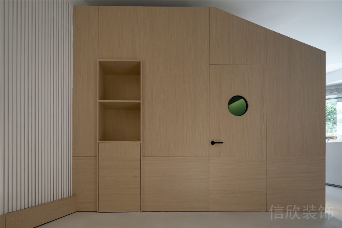 寶安區(qū)西鄉(xiāng)極唱聲樂培訓中心木紋文件柜裝修圖