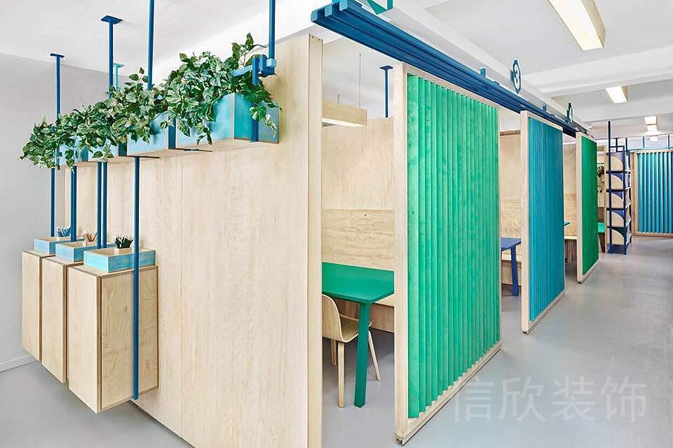 園林風(fēng)綠植新中式屏風(fēng)過道