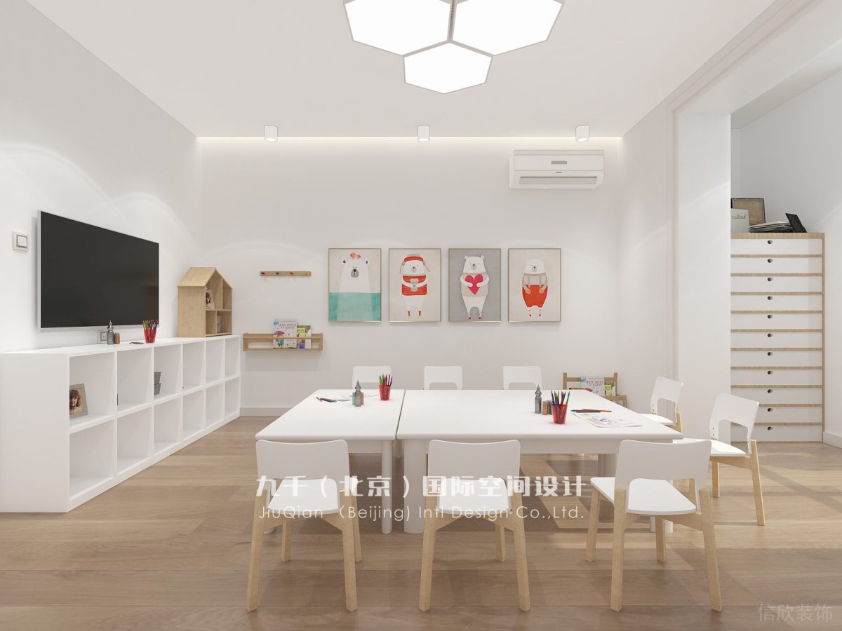國(guó)際教育中心多功能教室小組合作手工教室裝修設(shè)計(jì)