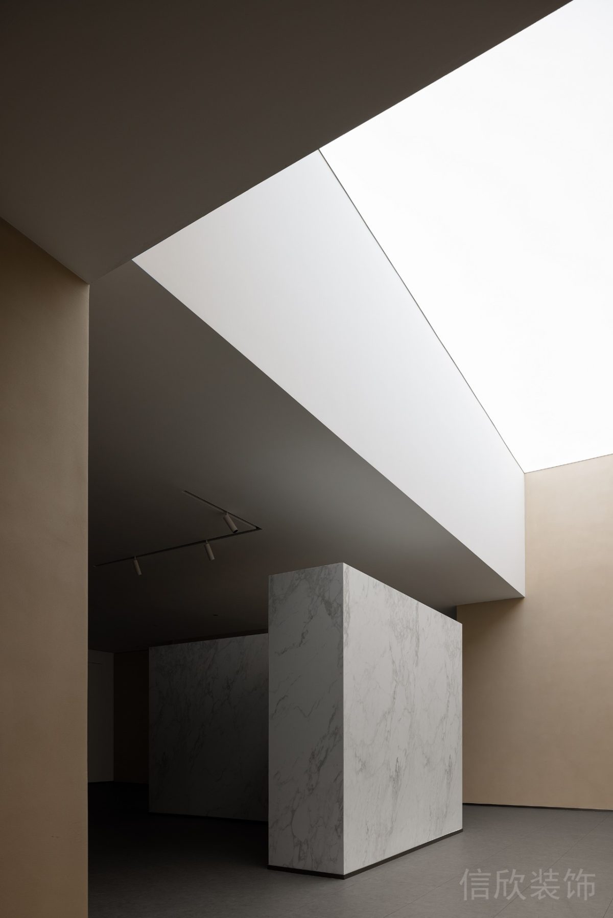 隔斷大理石墻體公共開放區(qū)域裝修設(shè)計(jì)