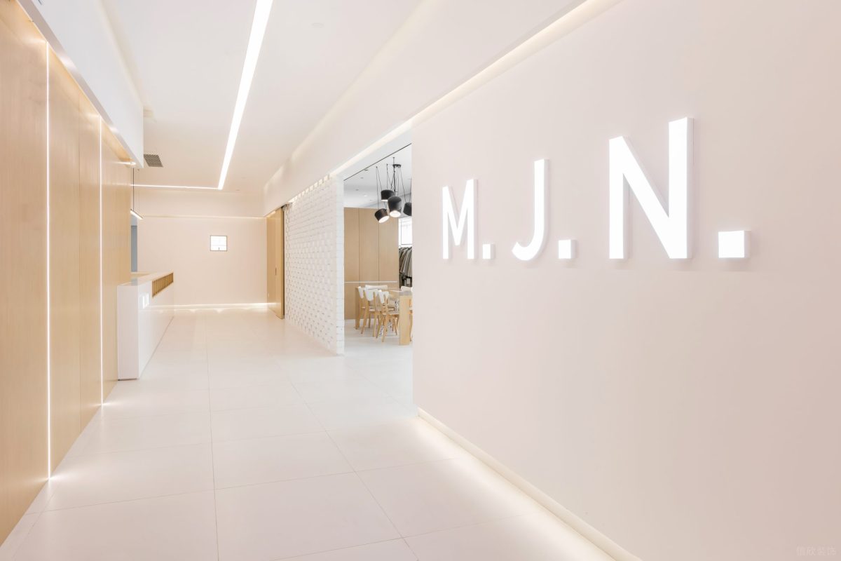 Mjn品牌形象版大理石簡約風(fēng)過道裝修