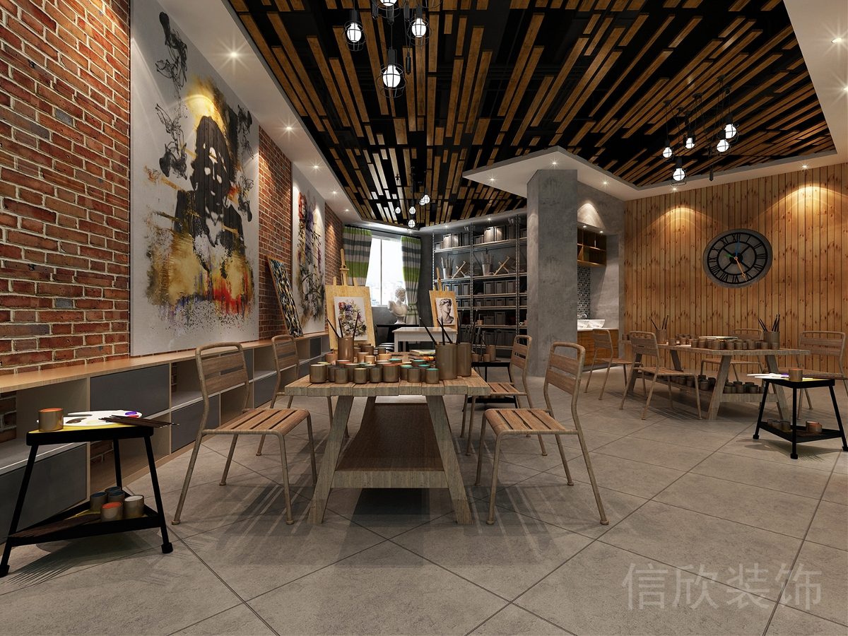 深圳羅湖布心米樂(lè)藝術(shù)教育培訓(xùn)中心美術(shù)教室裝修