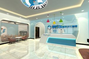 深圳市海豚街國際少兒鋼琴培訓(xùn)中心藍(lán)色形象墻